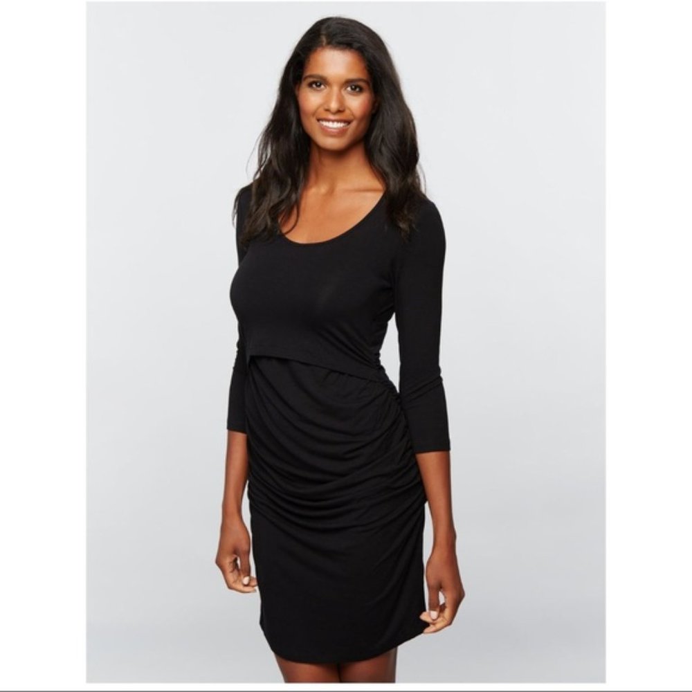 RIPE Maternity Overlay Modal Nursing Dress